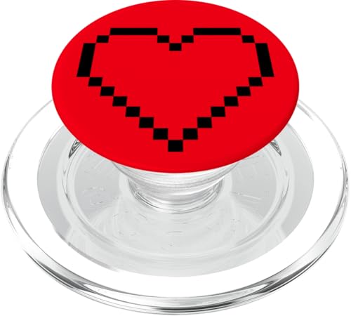 Pixel Herz Lustig Videospieler Vintage PopSockets PopGrip für MagSafe von MeinShirt