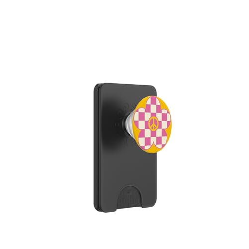 Retro-Schild mit Gänseblümchen-Motiv, 80er-Jahre-Stil, Vintage-Stil PopSockets PopWallet für MagSafe von MeinShirt
