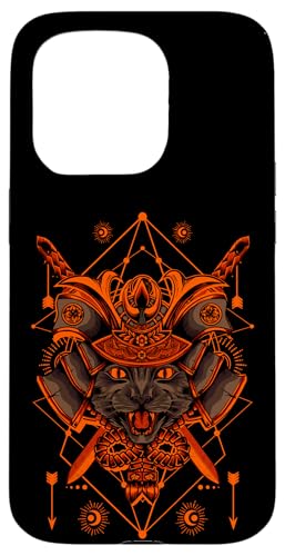 Samurai-Katze, japanische Grafik Hülle für iPhone 15 Pro von MeinShirt