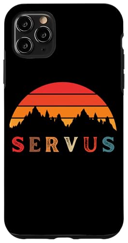 "Servus" Vintage Sonnenuntergang - Bayern und Tirol Lustiges Hülle für iPhone 11 Pro Max von MeinShirt