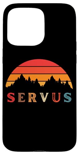 "Servus" Vintage Sonnenuntergang - Bayern und Tirol Lustiges Hülle für iPhone 15 Pro Max von MeinShirt