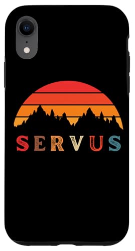 "Servus" Vintage Sonnenuntergang - Bayern und Tirol Lustiges Hülle für iPhone XR von MeinShirt