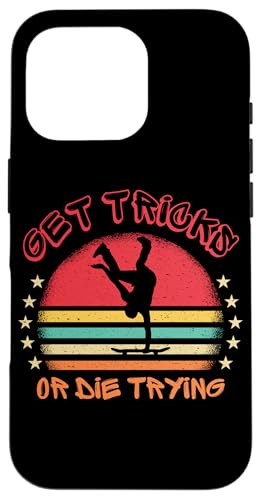 Skateboarder's Mantra: Tricks oder sterben Sie Trying Vintage Hülle für iPhone 16 Pro Skateboarder's Mantra: Tricks oder sterben Sie Trying Vintage Hülle für iPhone 16 Pro von MeinShirt