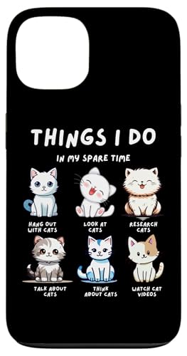 Things I Do - Lustiger Katzenliebhaber Hülle für iPhone 13 von MeinShirt
