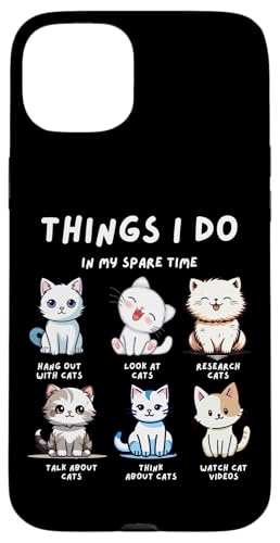 Things I Do - Lustiger Katzenliebhaber Hülle für iPhone 15 Plus von MeinShirt