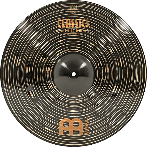 Meinl Classics Custom Dark 19 Zoll Crash (Video) Schlagzeug Becken (48,26cm) B12 Bronze, Dunkles Finish (CC19DAC) von Meinl Cymbals