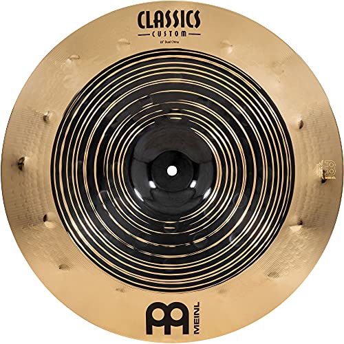 Meinl Classics Custom Dual 18 Zoll China (Video) Schlagzeug Becken (45,72cm) B12 Bronze, Dunkles und Brilliantes Finish (CC18DUCH) von Meinl Cymbals