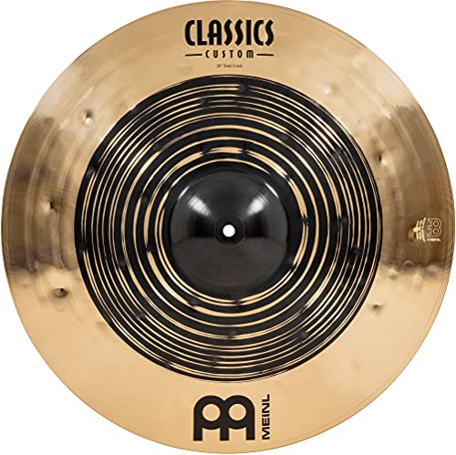 Meinl Classics Custom Dual 20 Zoll Crash (Video) Schlagzeug Becken (50,80cm) B12 Bronze, Dunkles und Brilliantes Finish (CC20DUC) von Meinl Cymbals