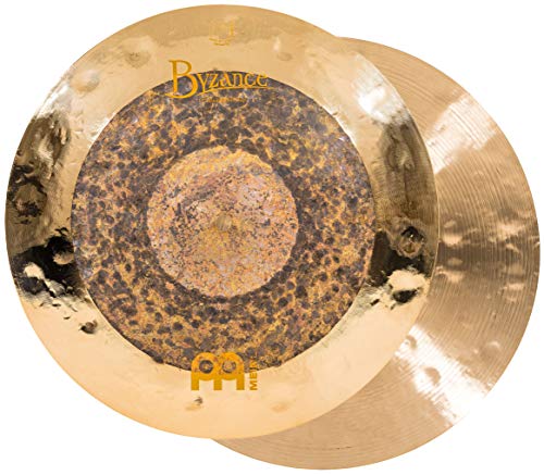 Meinl Cymbals Byzance Dual Hihat 15 Zoll (Video) Schlagzeug Becken (38,10cm) B20 Bronze, Naturbelassenes und Brilliantes Finish (B15DUH) von Meinl Cymbals