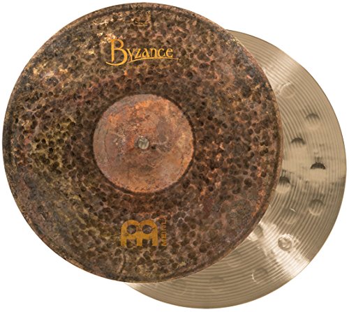 Meinl Cymbals Byzance Extra Dry Hihat Medium 14 Zoll (Video) Schlagzeug Becken (35,56cm) B20 Bronze, Naturbelassenes und Traditionelles Finish (B14EDMH) von Meinl Cymbals