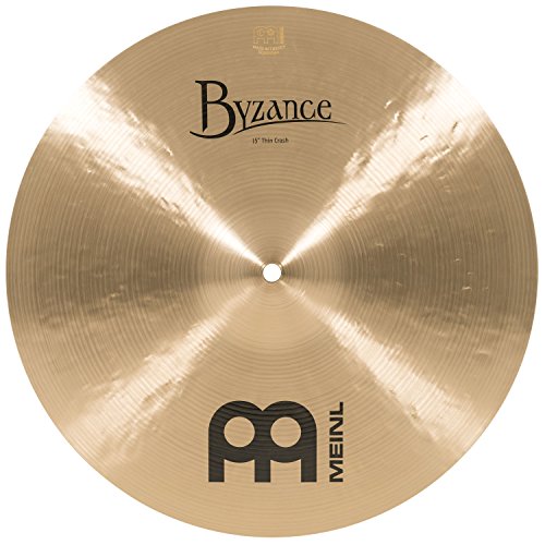 Meinl Cymbals Byzance Traditional Crash Thin 15 Zoll (Video) Schlagzeug Becken (38,10cm) B20 Bronze, Traditionelles Finish (B15TC) von Meinl Cymbals