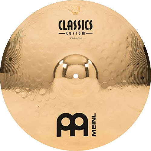 Meinl Cymbals Classics Custom Brilliant Crash Medium — 16 Zoll (Video) Schlagzeug Becken (40,64cm) B12 Bronze, Brilliantes Finish (CC16MC-B) von Meinl Cymbals