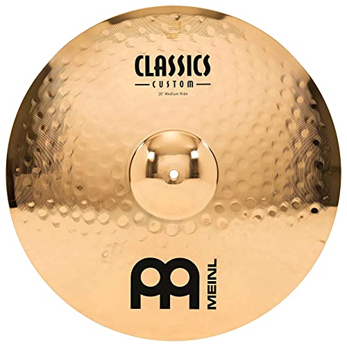 Meinl Cymbals Classics Custom Brilliant Ride Medium — 20 Zoll (Video) Schlagzeug Becken (50,80cm) B12 Bronze, Brilliantes Finish (CC20MR-B) von Meinl Cymbals