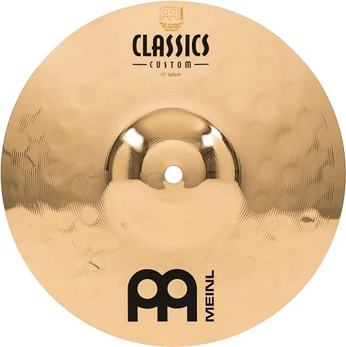 Meinl Cymbals Classics Custom Brilliant Splash — 10 Zoll (Video) Schlagzeug Becken (25,40cm) B12 Bronze, Brilliantes Finish (CC10S-B) von Meinl Cymbals