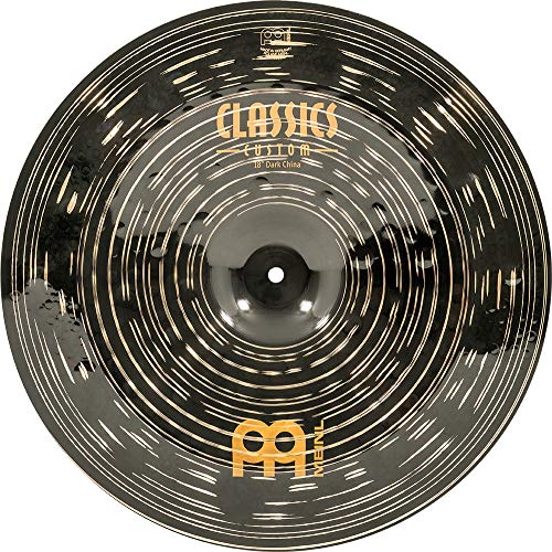 Meinl Cymbals Classics Custom Dark China — 18 Zoll (Video) Schlagzeug Becken (45,72cm) B12 Bronze, Dunkles Finish (CC18DACH) von Meinl Cymbals