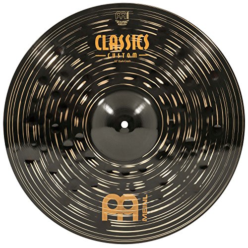 Meinl Cymbals Classics Custom Dark Crash — 18 Zoll (Video) Schlagzeug Becken (45,72cm) B12 Bronze, Dunkles Finish (CC18DAC) von Meinl Cymbals