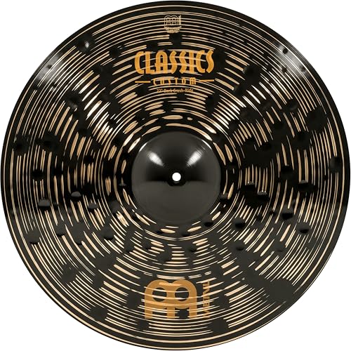 Meinl Cymbals Classics Custom Dark Crash-Ride — 22 Zoll (Video) Schlagzeug Becken (55,88cm) B12 Bronze, Dunkles Finish (CC22DACR) von Meinl Cymbals