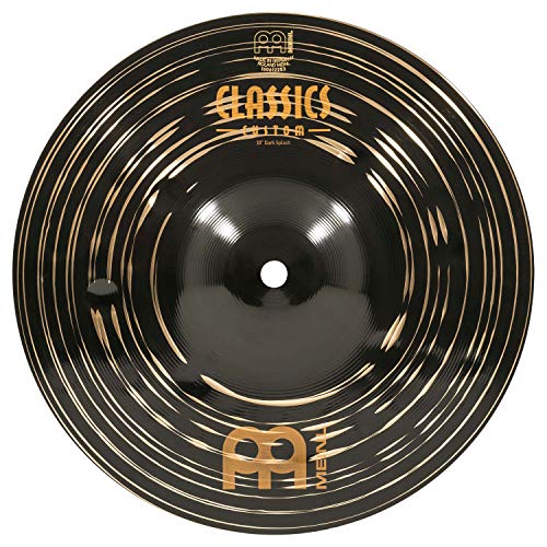 Meinl Cymbals Classics Custom Dark Splash — 10 Zoll (Video) Schlagzeug Becken (25,40cm) B12 Bronze, Dunkles Finish (CC10DAS) von Meinl Cymbals