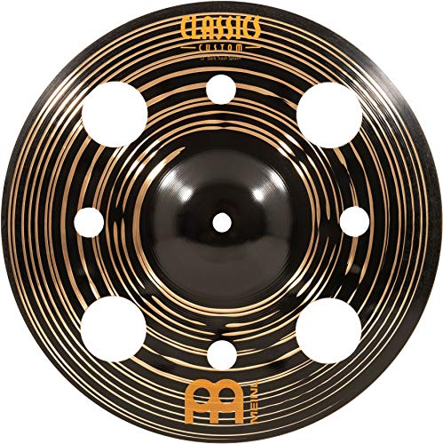 Meinl Cymbals Classics Custom Dark Trash Splash — 12 Zoll (Video) Schlagzeug Becken (30,48cm) B12 Bronze, Dunkles Finish (CC12DATRS) von Meinl Cymbals