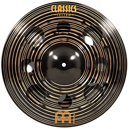 Meinl Cymbals Classics Custom Dark Trash Stack — 16 Zoll (Video) Schlagzeug Becken (40,64cm) B12 Bronze, Dunkles Finish (CC-16DASTK) von Meinl Cymbals