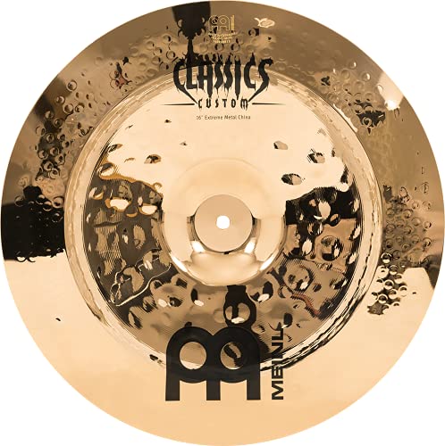 Meinl Cymbals Classics Custom Extreme Metal China — 16 Zoll (Video) Schlagzeug Becken (40,64cm) B12 Bronze, Brilliantes Finish (CC16EMCH-B) von Meinl Cymbals