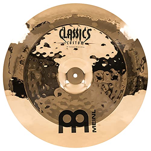 Meinl Cymbals Classics Custom Extreme Metal China — 18 Zoll (Video) Schlagzeug Becken (45,72cm) B12 Bronze, Brilliantes Finish (CC18EMCH-B) von Meinl Cymbals