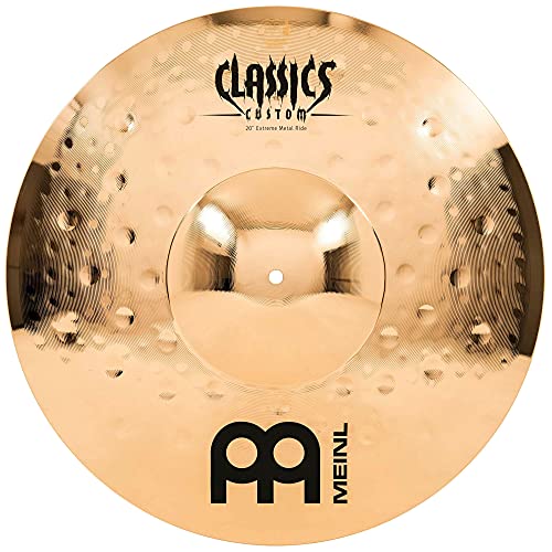 Meinl Cymbals Classics Custom Extreme Metal Ride — 20 Zoll (Video) Schlagzeug Becken (50,80cm) B12 Bronze, Brilliantes Finish (CC20EMR-B) von Meinl Cymbals