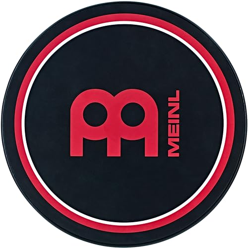 Meinl Cymbals Drum Practice Pad 6 Zoll (30,48cm) Schlagzeug Trommel Übungspad – Medium Rebound, Natürliches Spielgefühl – Schlagzeug Zubehör, Schwarz (MPP-12) von Meinl Cymbals