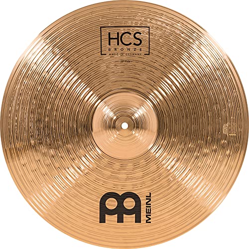 Meinl Cymbals HCS Bronze Ride 20 Zoll (Video) Schlagzeug Becken (50,80cm) B8 Bronze, Traditionelles Finish (HCSB20R) von Meinl Cymbals