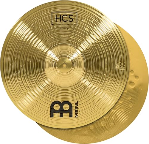 Meinl Cymbals HCS Hihat — 13 Zoll (Video) Schlagzeug Becken – Paar – (33,02cm) Messing, Traditionelles Finish (HCS13H) von Meinl Cymbals