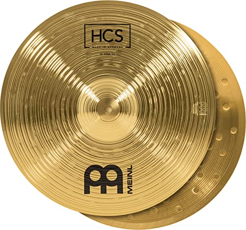 Meinl Cymbals HCS Hihat — 14 Zoll (Video) Schlagzeug Becken – Paar – (35,56cm) Messing, Traditionelles Finish (HCS14H) von Meinl Cymbals