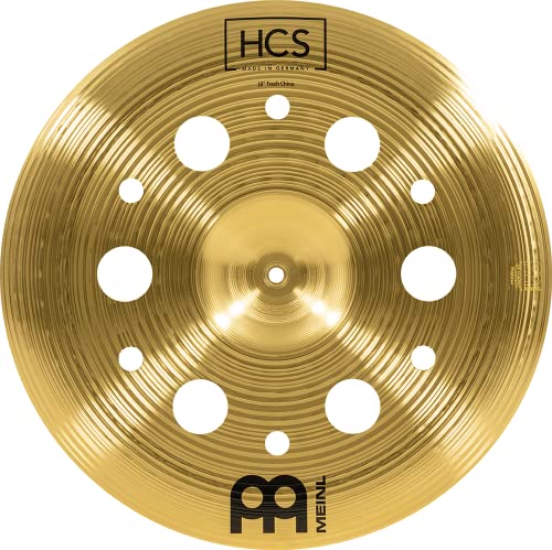 Meinl Cymbals HCS Trash China — 18 Zoll (Video) Schlagzeug Becken mit Löchern (45,72cm) Messing, Traditionelles Finish (HCS18TRCH) von Meinl Cymbals