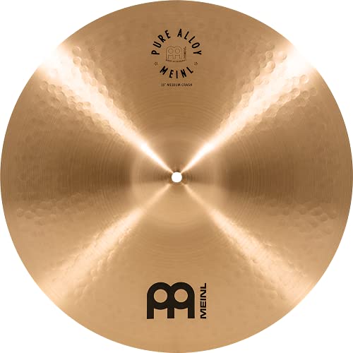 Meinl Cymbals Pure Alloy Crash Medium 18 Zoll (Video) Schlagzeug Becken (45,72cm) Pure Alloy Bronze, Traditionelles Finish (PA18MC) von Meinl Cymbals