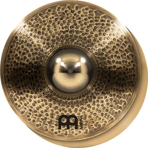 Meinl Cymbals Pure Alloy Custom Hihat Medium Thin 15 Zoll (Video) Schlagzeug Becken – Paar – (38,10cm) Pure Alloy Bronze, Custom Smoked Bronze Finish (PAC15MTH) von Meinl Cymbals