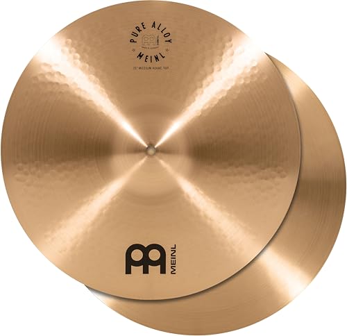 Meinl Cymbals Pure Alloy Hihat Medium 15 Zoll (Video) Schlagzeug Becken – Paar – (38,10cm) Pure Alloy Bronze, Traditionelles Finish (PA15MH) von Meinl Cymbals
