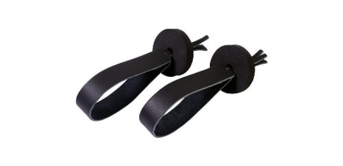 Meinl Cymbals BR4 Leder Marschbeckenriemen inkl. Pads (Paar) schwarz von Meinl Percussion