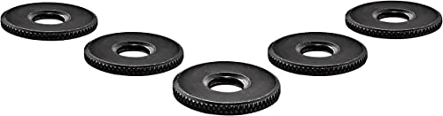 Meinl Cymbals Microphone Rod Counter Nuts – Kontermuttern mit 8mm Gewinde für Mikrofonstab – 5 Stück – Schlagzeug Hardware Zubehör, Schwarz (MRCN5) von Meinl Percussion