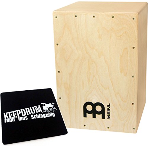 Meinl MYO-CAJ Cajon Bausatz Natur + keepdrum Sitzpad CP-01 von Sonic Energy