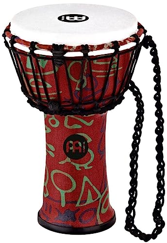Meinl Percussion JRD Djembe Musikinstrument - Sehr kleine Handtrommel - Reiseinstrument - Durchmesser 7 Zoll - Kunststoff, Mehrfarbig (JRD-PS) von Meinl Percussion