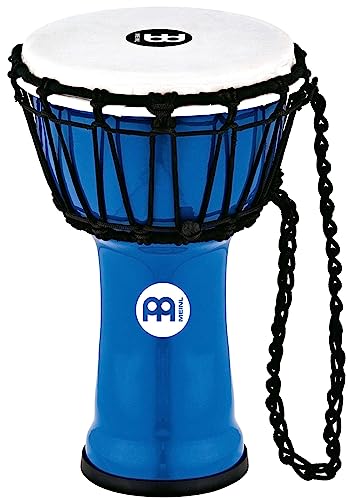 Meinl Percussion JRD Djembe Musikinstrument - Sehr kleine Handtrommel - Reiseinstrument - Durchmesser 7 Zoll - Kunststoff, Blau (JRD-B) von Meinl Percussion