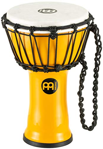 Meinl Percussion 18cm Jr. Djembe Trommel - klein - Musikinstrument für Kinder und Erwachsene - Einfach zu lernen - perfekt für Jams - Gelb (JRD-Y) von Meinl Percussion