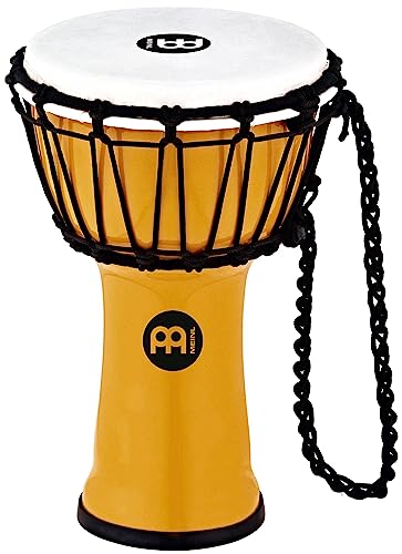 Meinl Percussion JRD Djembe Musikinstrument - Sehr kleine Handtrommel - Reiseinstrument - Durchmesser 7 Zoll - Kunststoff, Gelb (JRD-Y) von Meinl Percussion