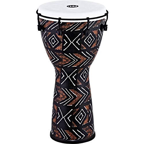Meinl Percussion Alpine Djembe Instrument - Mittelgroße Handtrommel - Mechanisches Stimmsystem - Durchmesser 10 Zoll - Kunststoff, Mehrfarbig (ADJ10-KA) von Meinl Percussion