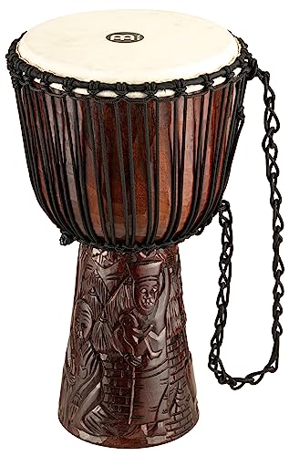 Meinl Percussion African Style Djembe - Mittelgroße Handtrommel - Mit Ziegenfell - Durchmesser 10 Zoll - Mahagoni, Braun (PROADJ2-M) von Meinl Percussion