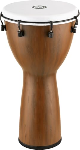 Meinl Percussion Alpine Djembe Instrument - Große Handtrommel - Mechanisches Stimmsystem - Durchmesser 12 Zoll - Kunststoff, Braun(ADJ12-BW) von Meinl Percussion