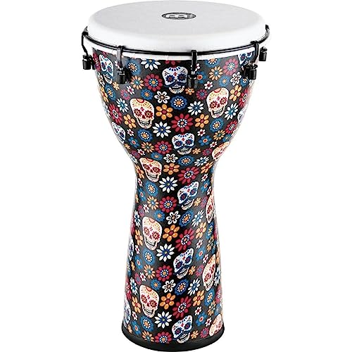 Meinl Percussion Alpine Djembe Instrument - Große Handtrommel - Mechanisches Stimmsystem - Durchmesser 12 Zoll - Kunststoff, Mehrfarbig (ADJ12-DA) von Meinl Percussion