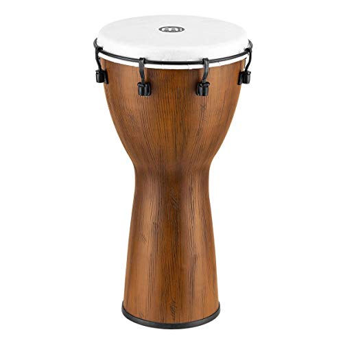 Meinl Percussion Alpine Djembe Instrument - Mittelgroße Handtrommel - Mechanisches Stimmsystem - Durchmesser 10 Zoll - Kunststoff, Braun (ADJ10-BW) von Meinl Percussion