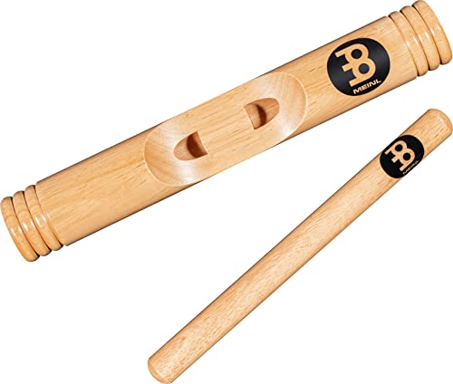 Meinl Percussion Wood Claves African - 1 Paar zylindrische Klanghölzer - Hohler Holzkorpus - Musikinstrument - Siam Eiche, Natur (CL3HW) von Meinl Percussion