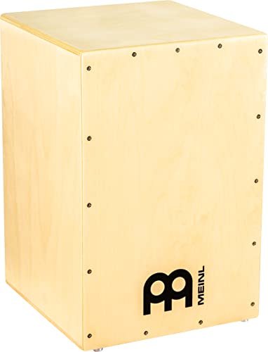 Meinl Percussion Headliner Cajon Instrument - Kompakte Trommelkiste mit Snare und Bass Sound - Schlagfläche Baltische Birke (HCAJ1NT) von Meinl Percussion