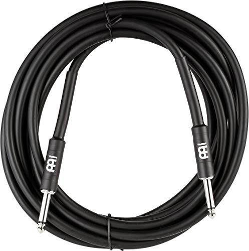 Meinl Percussion Instrument Cable - 6,3 mm Klinken Kabel/Gitarren Kabel/Instrumenten Kabel - 1,5 m/5 ft - Recording-Equipment - PVC, Schwarz (MPIC-5) von Meinl Percussion